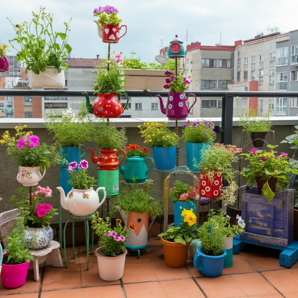 DIY Planters for Terrace