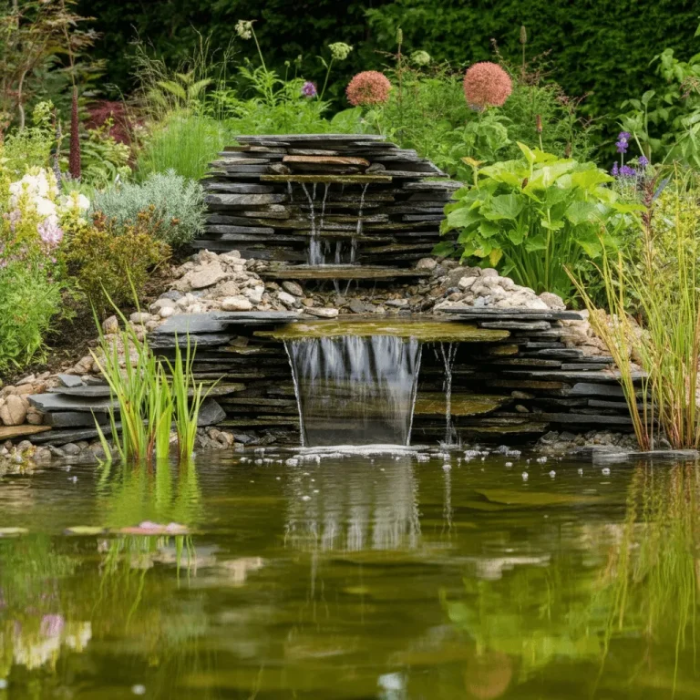 Garden Pond with Waterfall