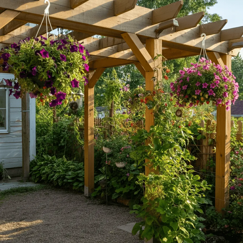 Hanging-Baskets-on-Pergola.