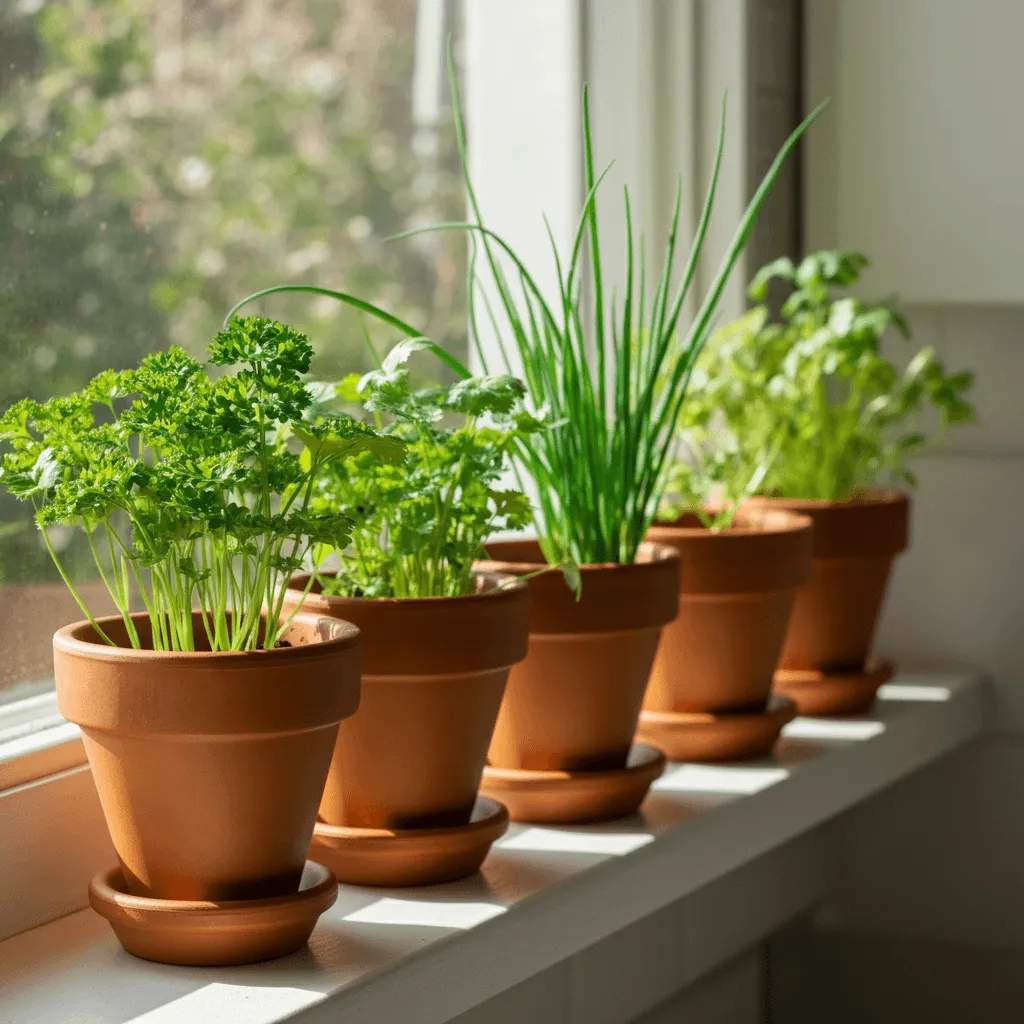 Herb Garden on Windowsill