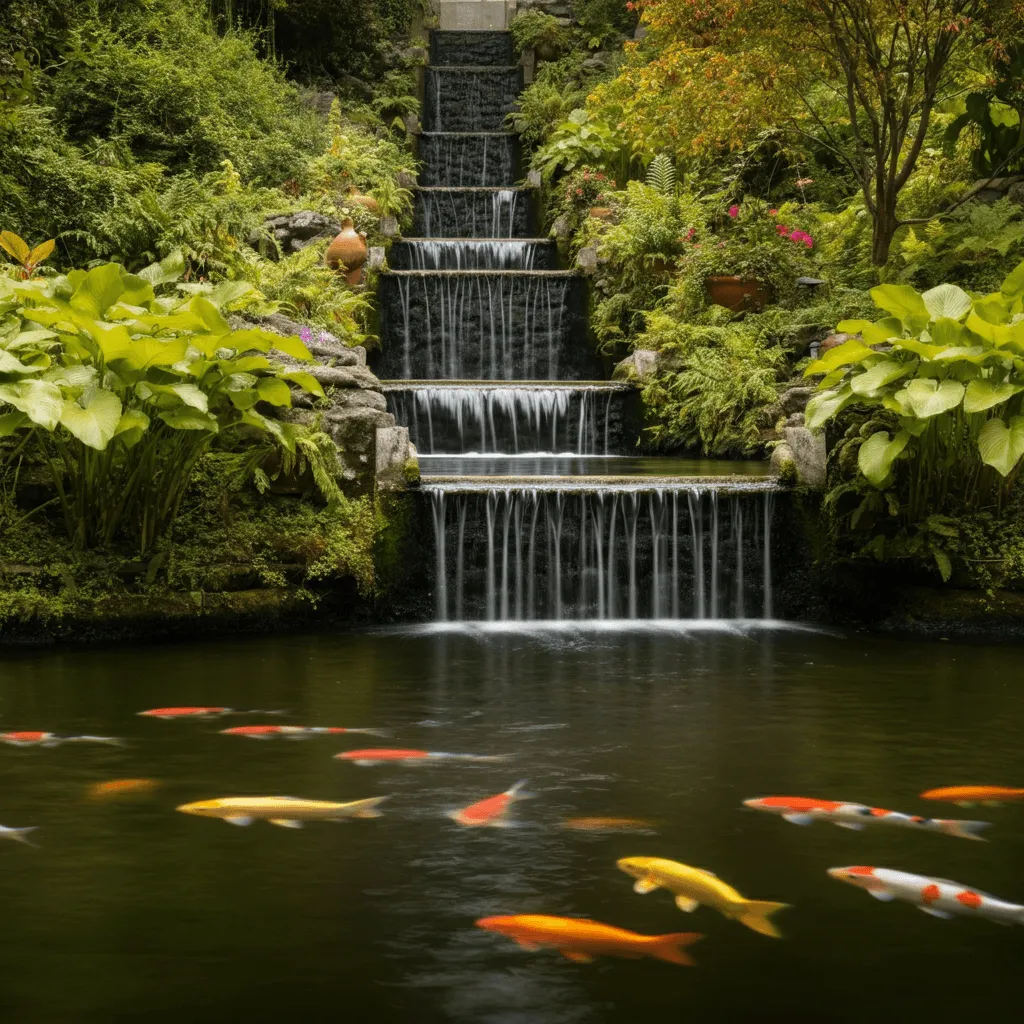 Tiered Koi Pond