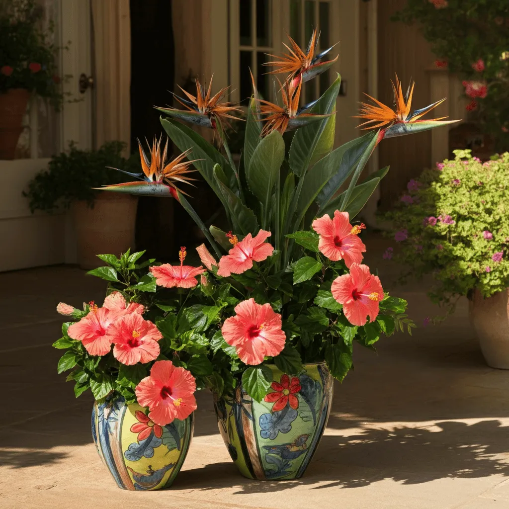 Tropical Container Garden