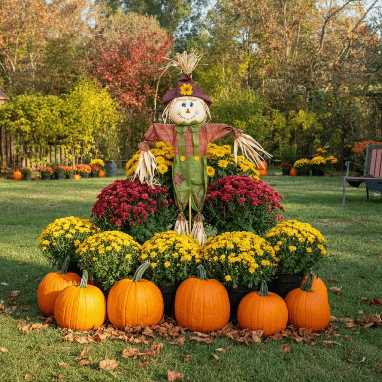 Whimsical Scarecrow Display