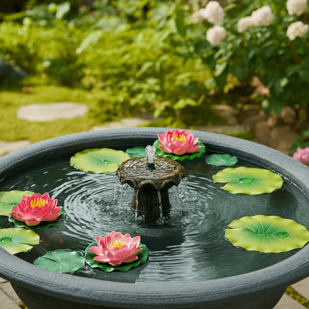Birdbath Fountain Combo