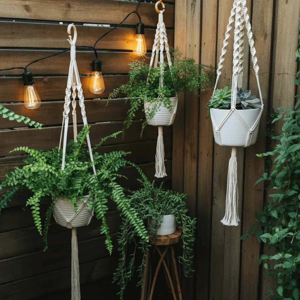 Boho-Chic Hanging Planters
