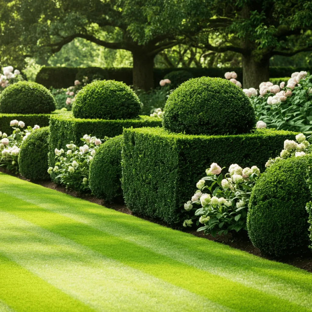 Boxwood Hedge Privacy Barrier