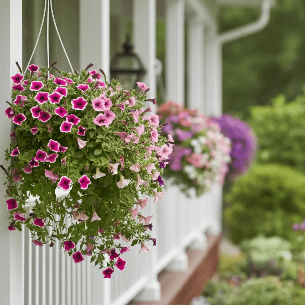 Calibrachoas in Hanging Baskets