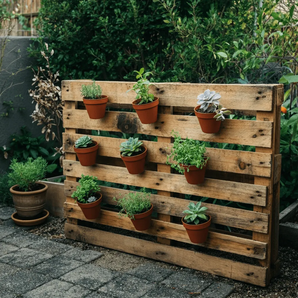 DIY Pallet Plant Stand