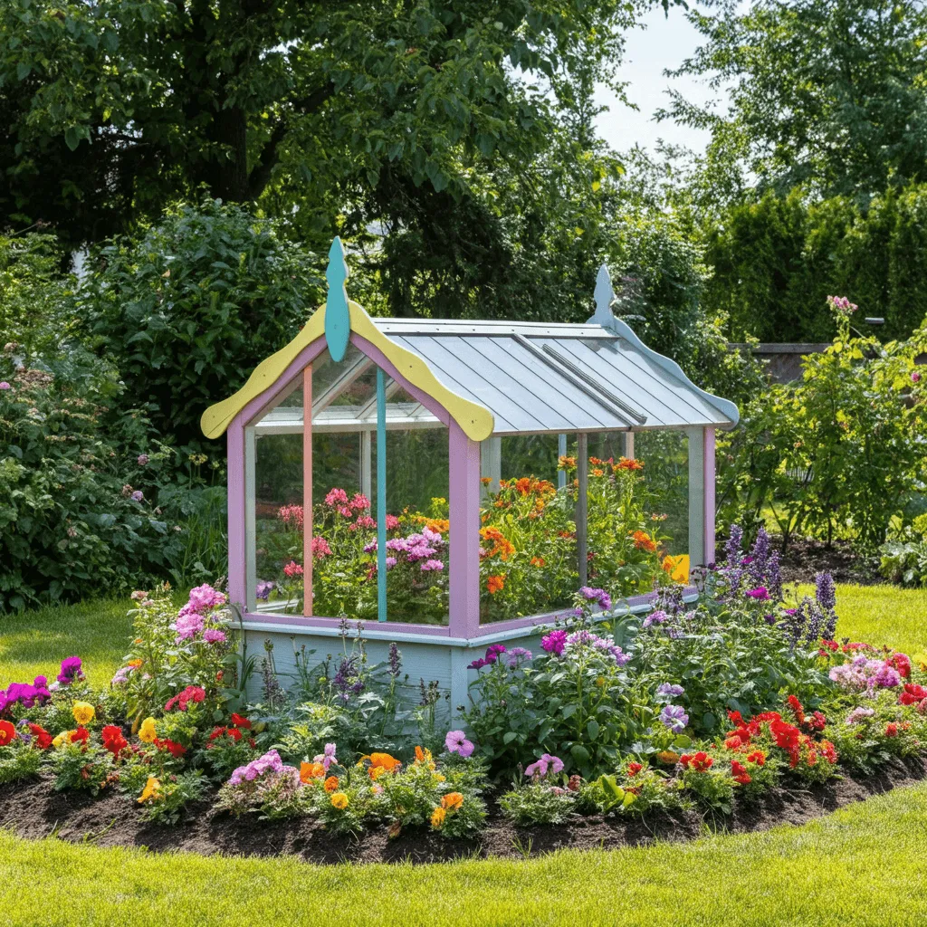 Decorative Cold Frame for Flower Beds