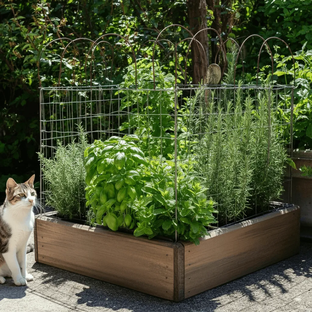 Enclosed Herb Garden