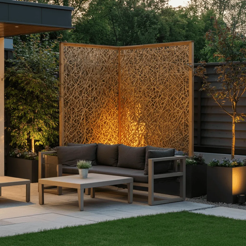 Geometric Garden Sculpture Barrier