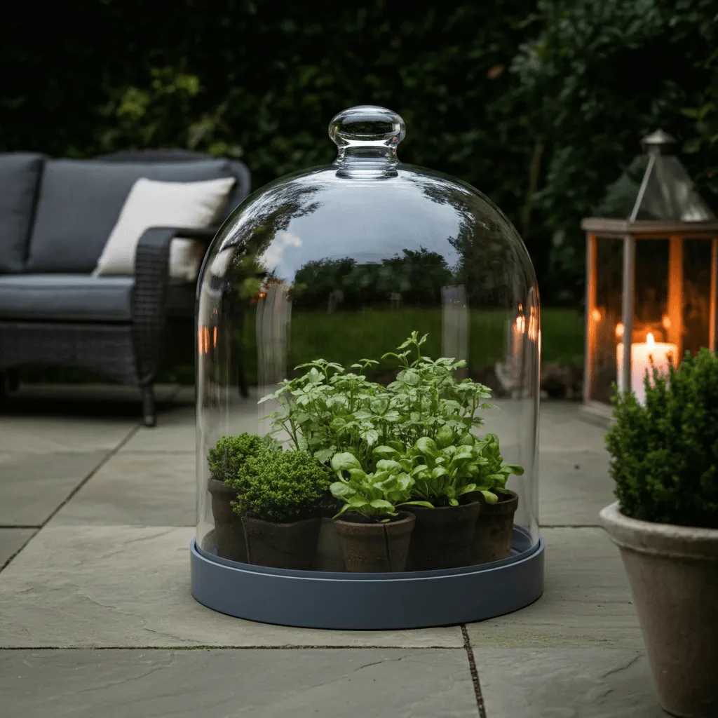 Glass Cloche-Style Cold Frame
