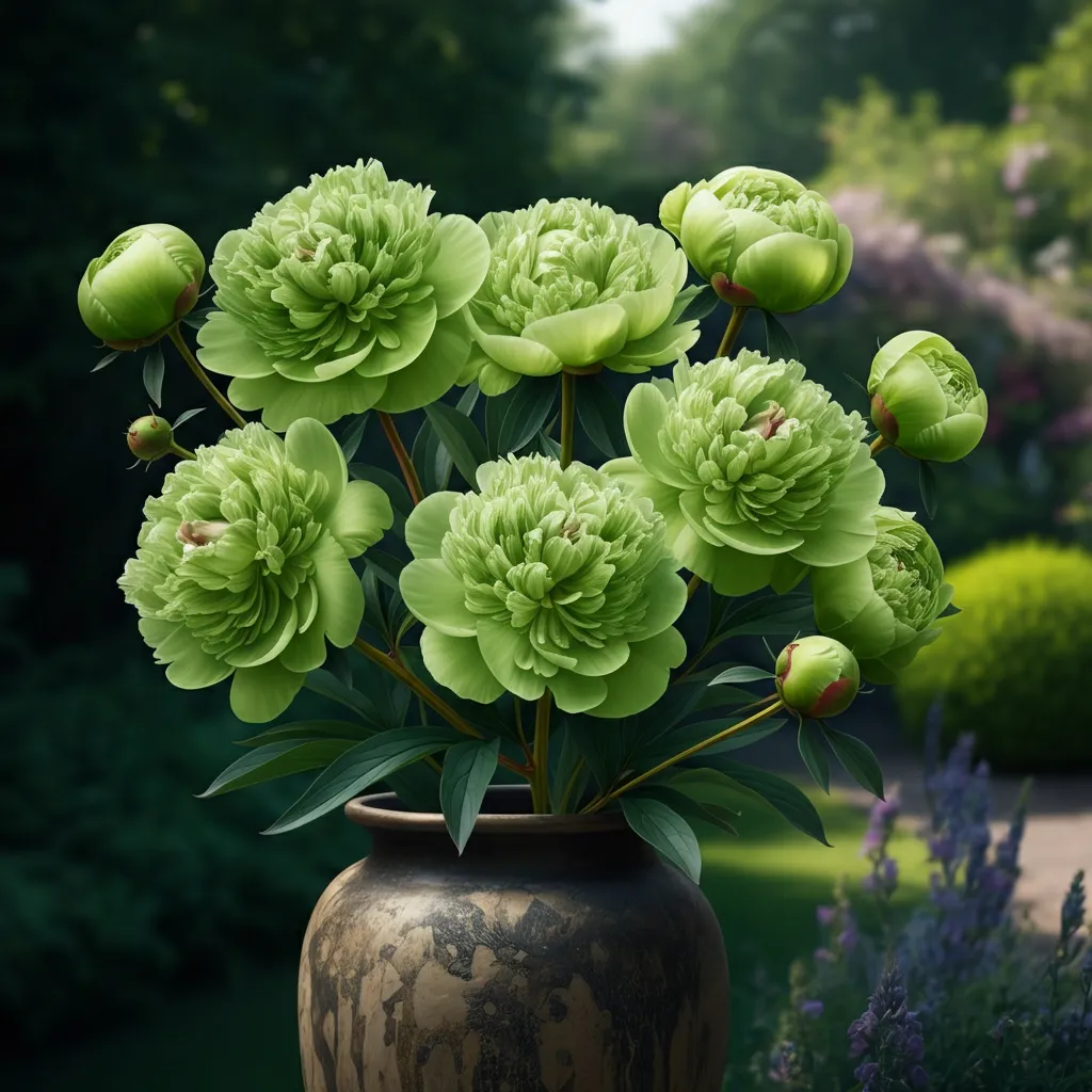 Green Halo Peony
