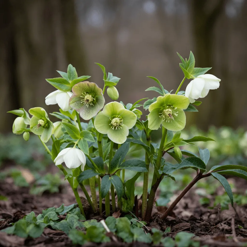 Hellebores in Bloom