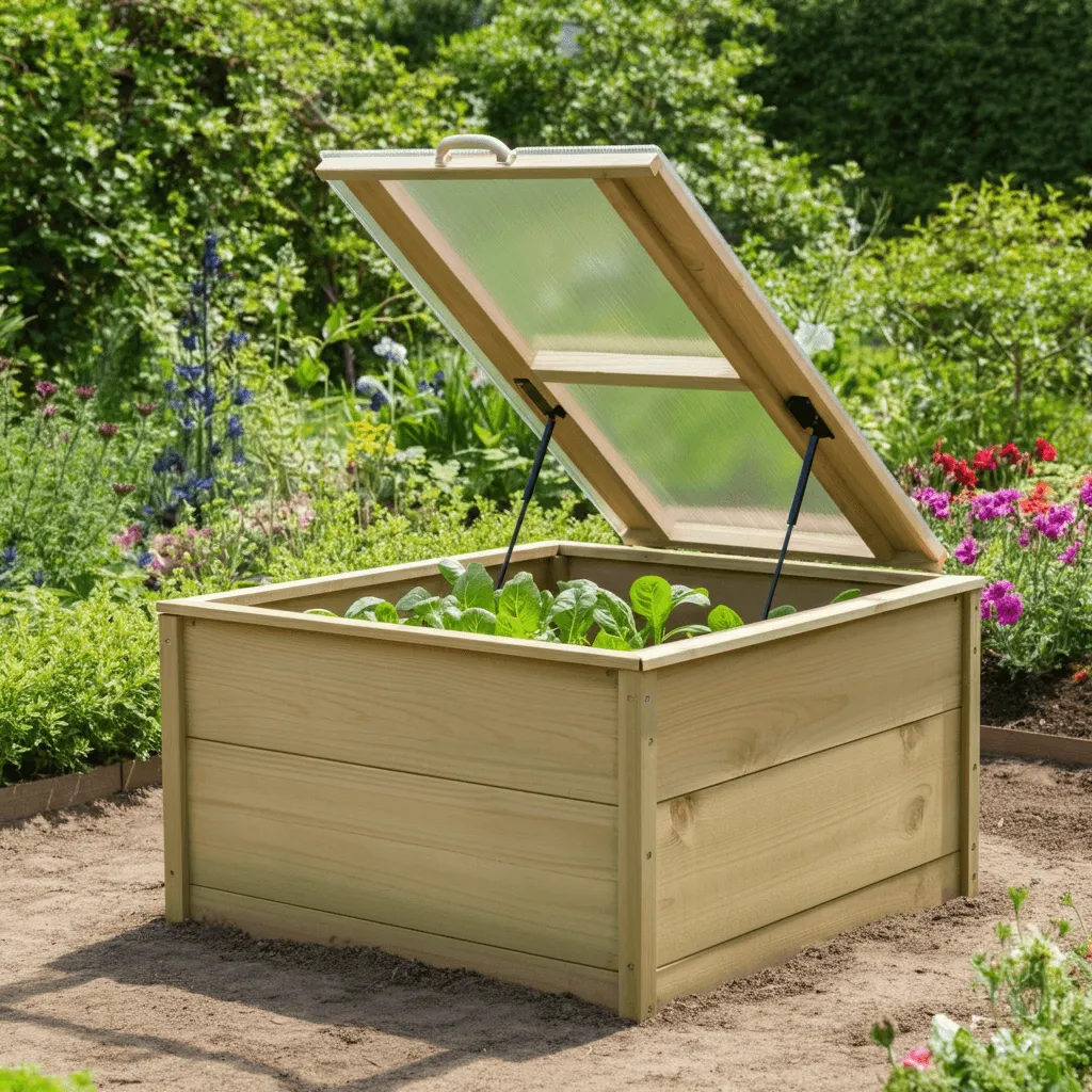 Hinged Lid Cold Frame