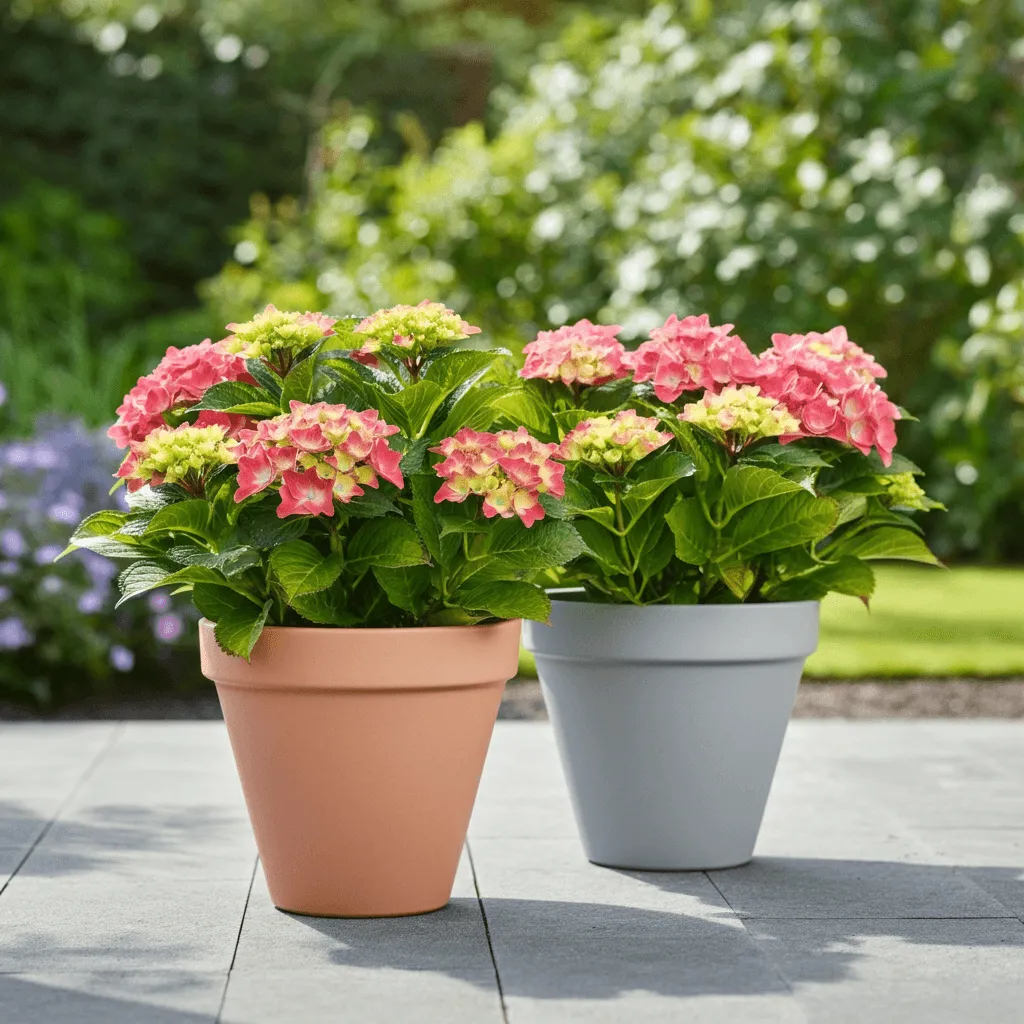 Hydrangeas in Containers