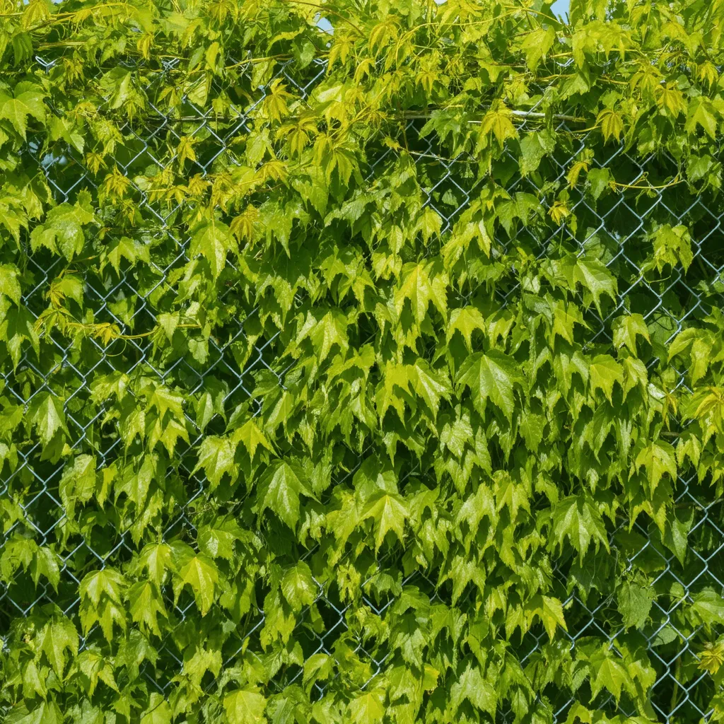 Ivy-Covered Chain-Link Fence