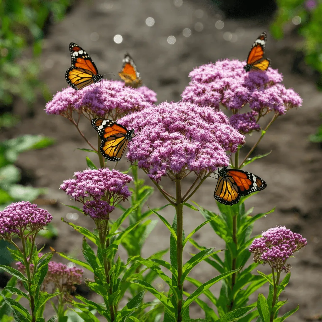 Joe-Pye Weed with Butterflies