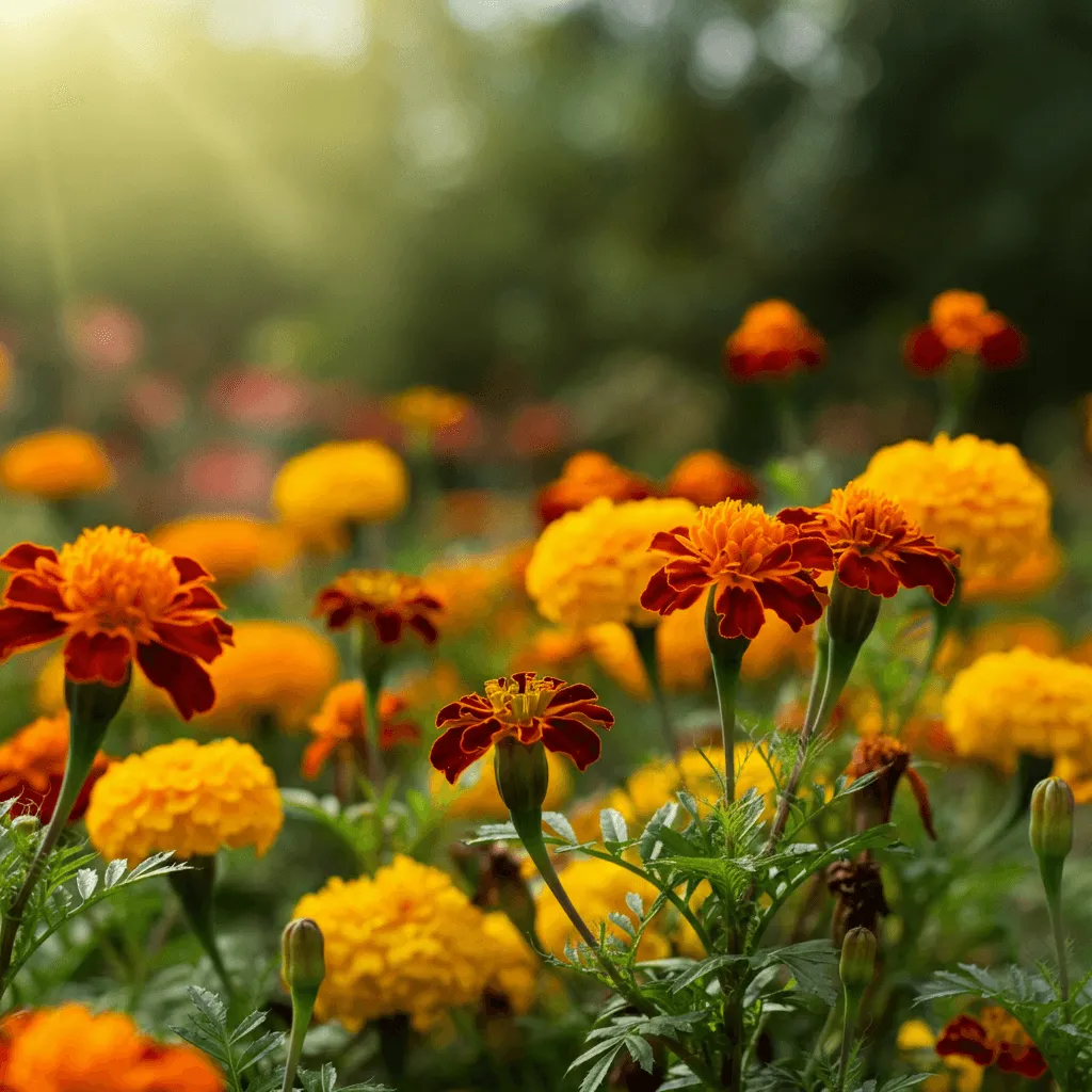 Marigolds in Bloom