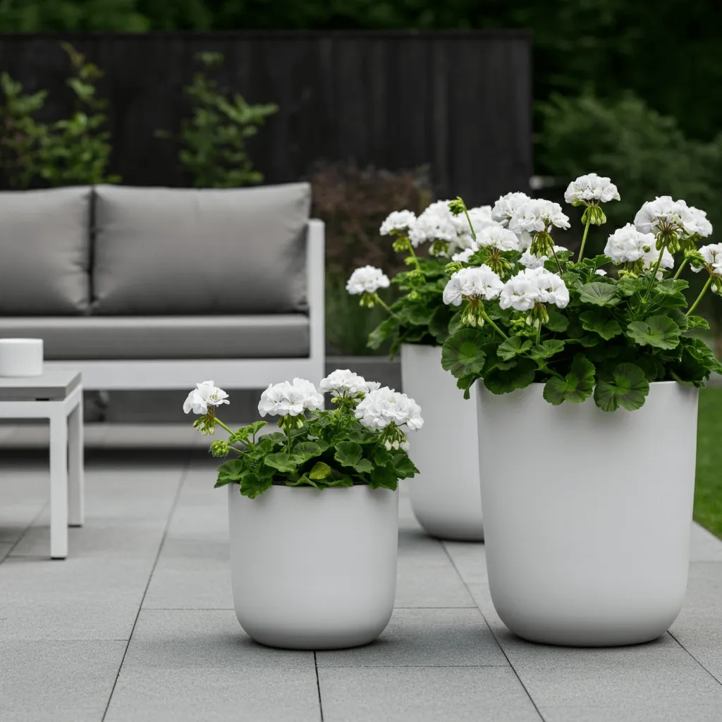 Monochrome Flower Pots