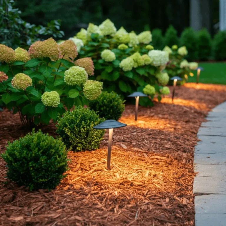 Mulched Bed with Shrubs