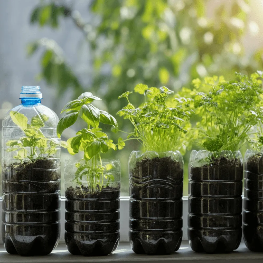 Plastic Bottle Garden