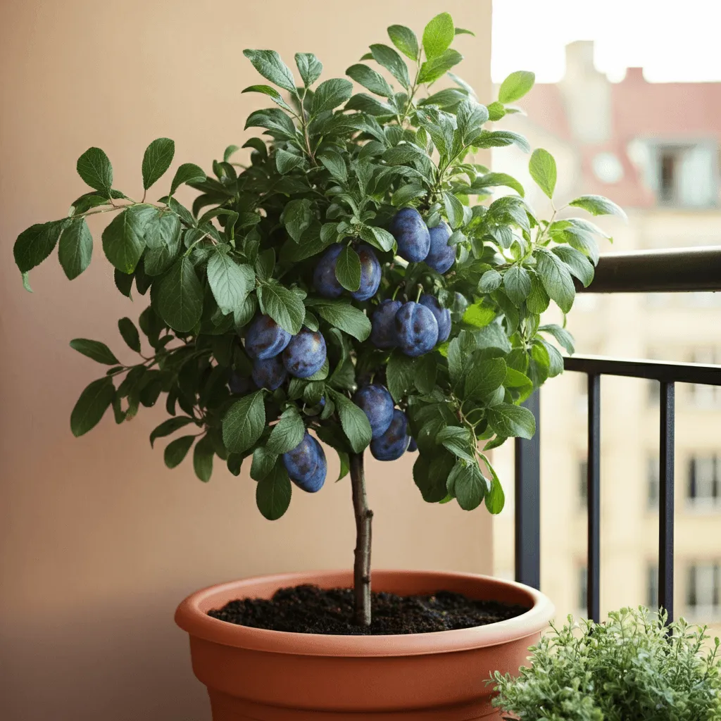 Potted Plum Tree