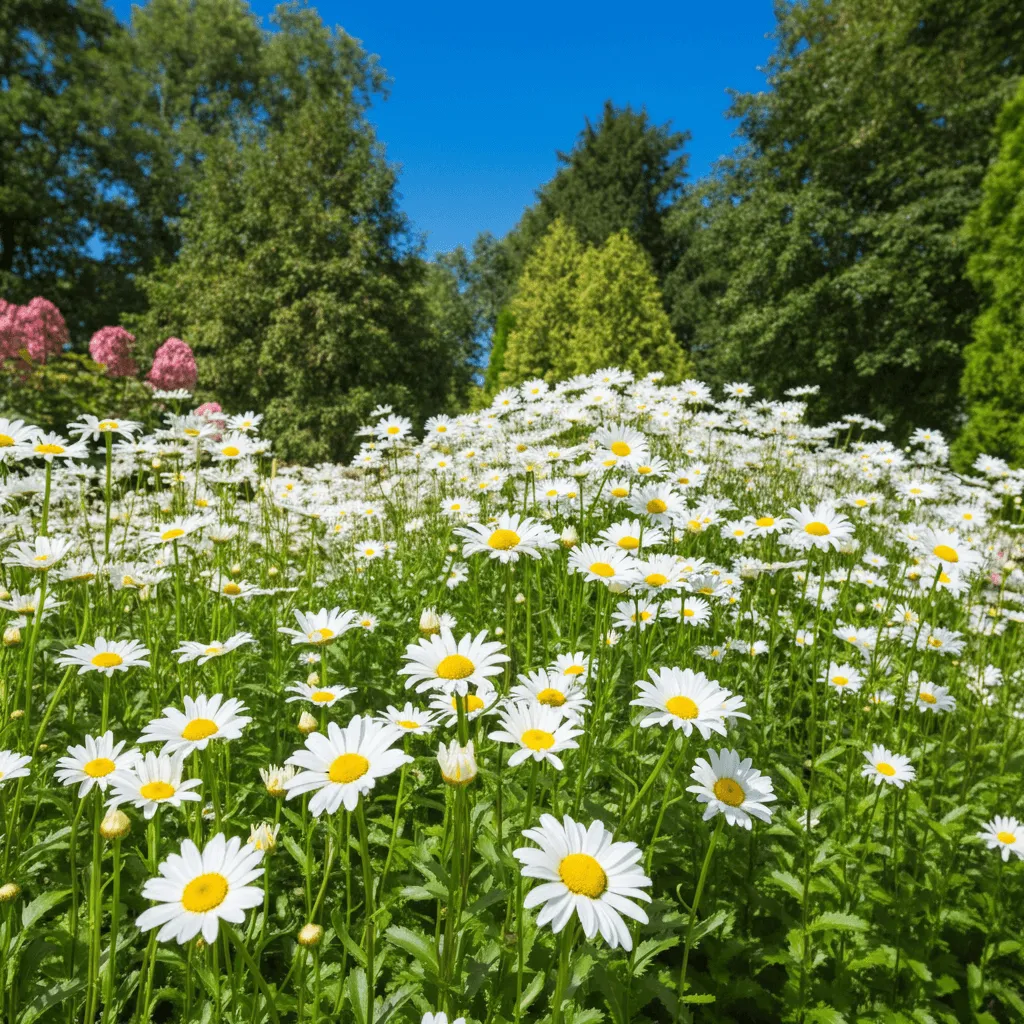Shasta Daisies in Bloom