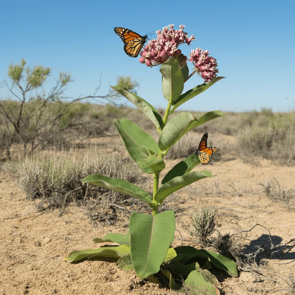 Showy Milkweed Landscape
