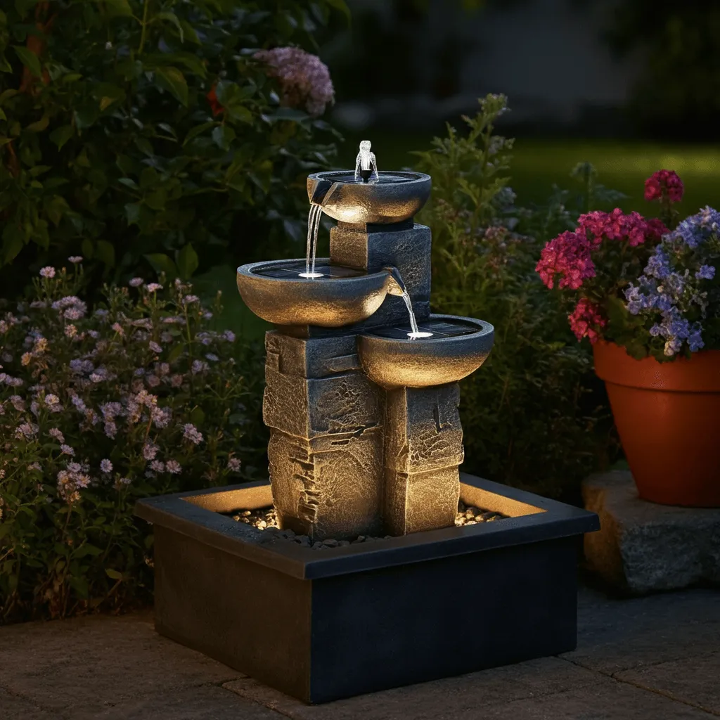 Solar-Powered Fountain