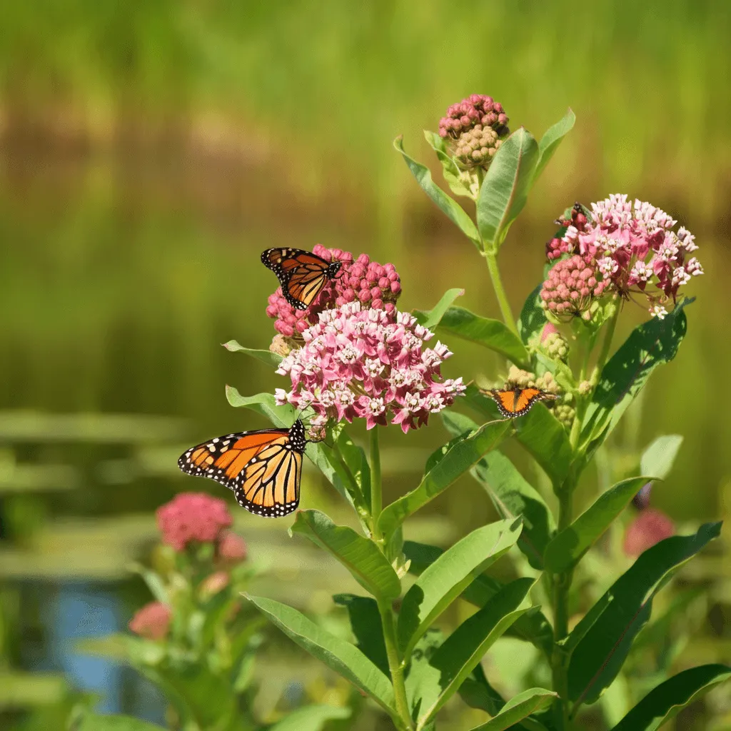 Swamp Milkweed Scene