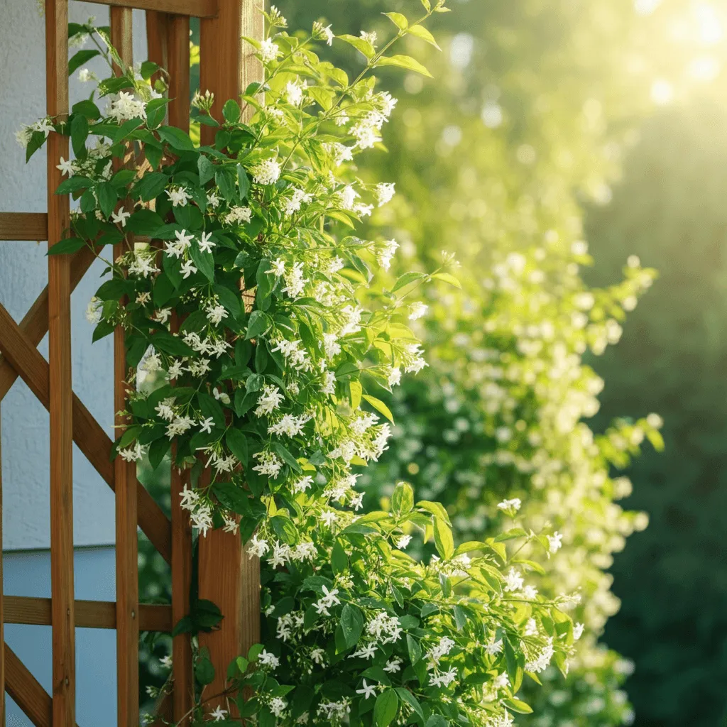 Trellis with Climbing Plants