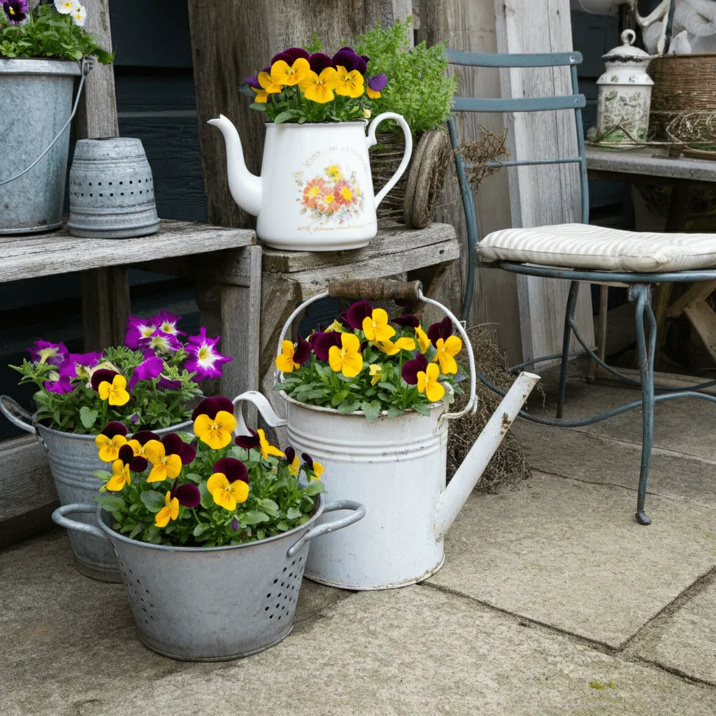 Upcycled Flower Pots