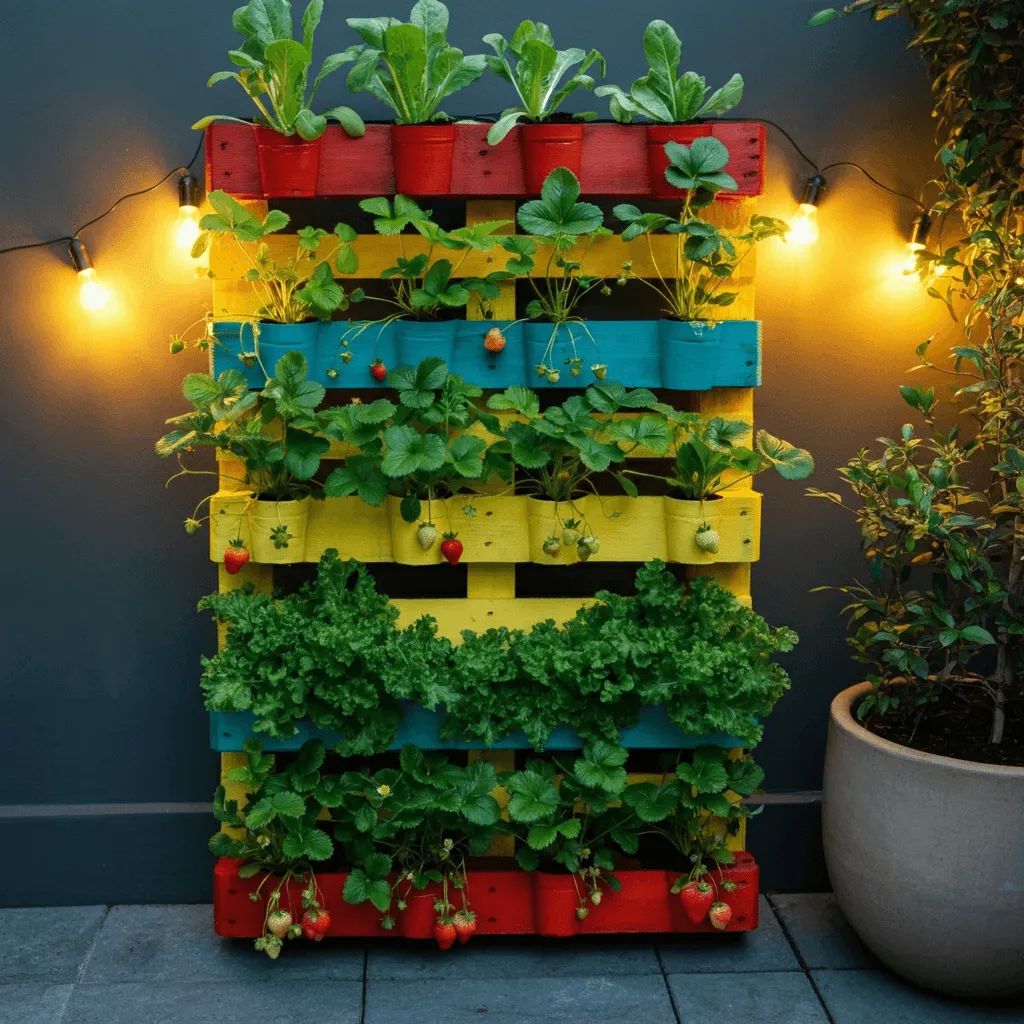 Vertical Pallet Garden