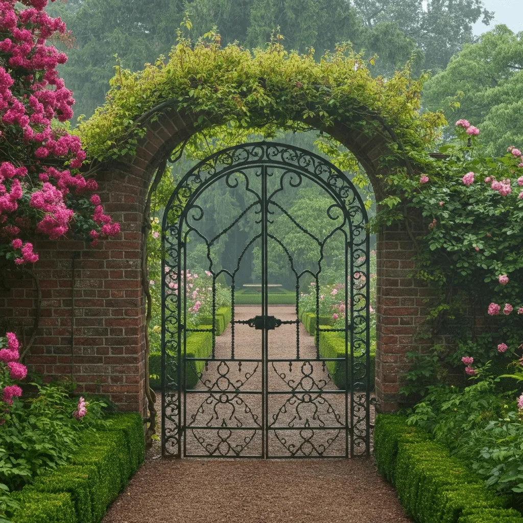 Vintage Gothic Garden Gate