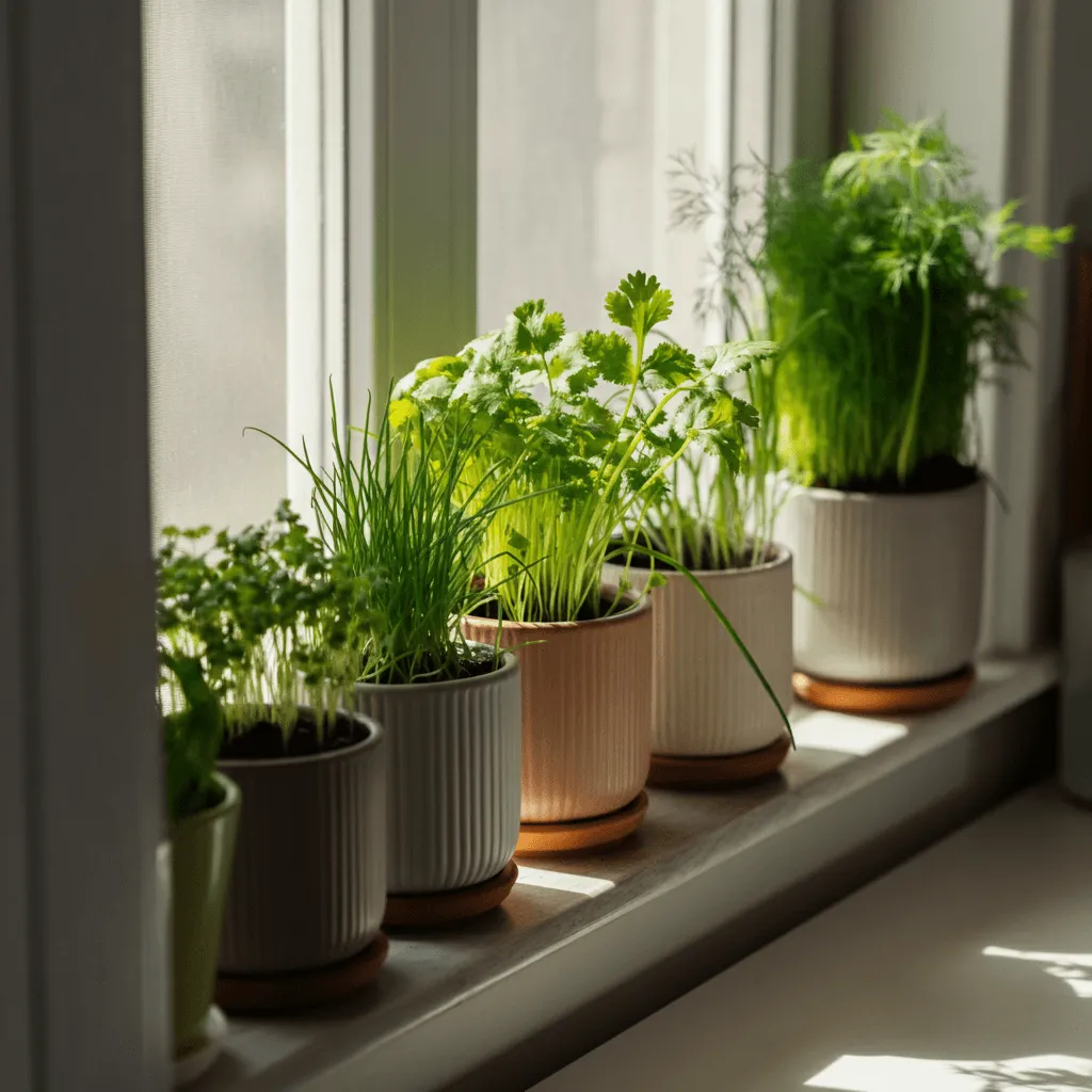 Window Sill Herb Garden