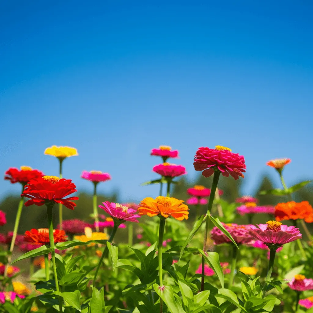 Zinnias Garden